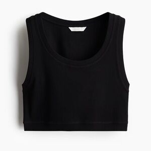 H&M Black Ribbed Tank Top